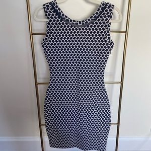 Reiss dress white and blue size 0